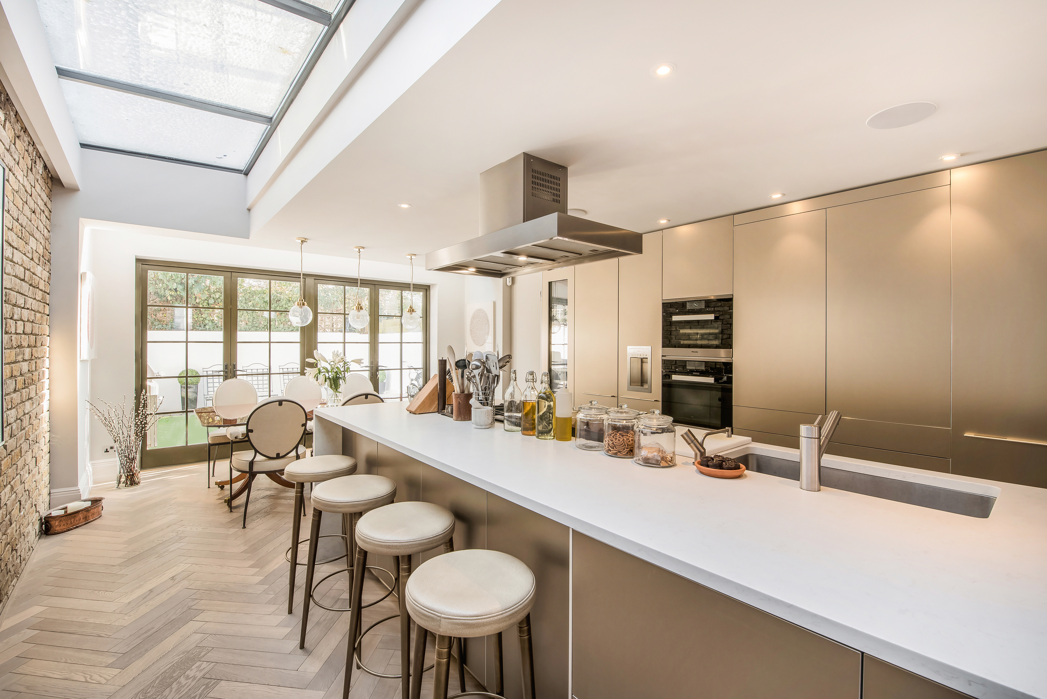 Foskett Road — Kitchen beneath the roof lantern