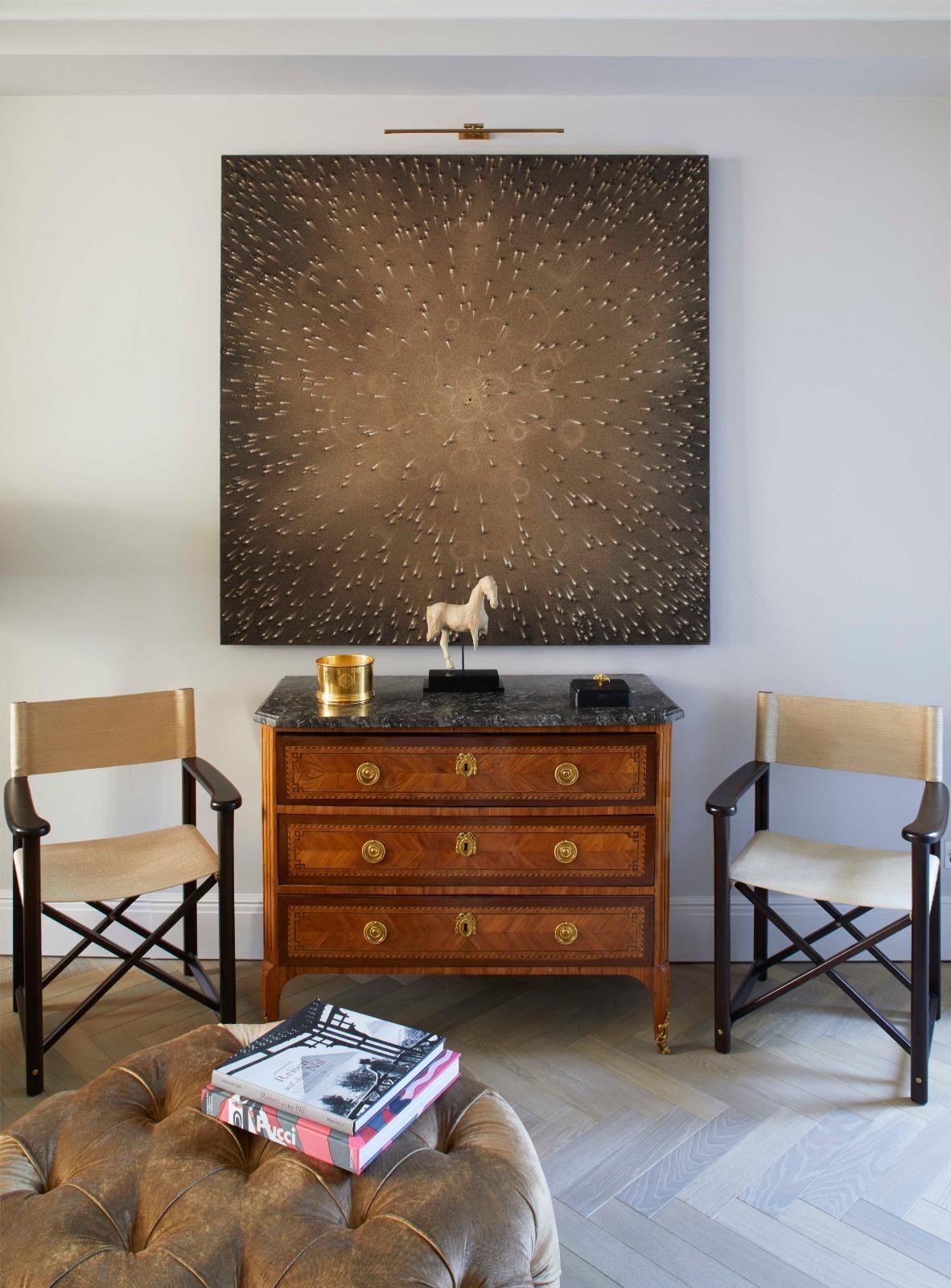 Foskett Road — Marquetry commode & artwork