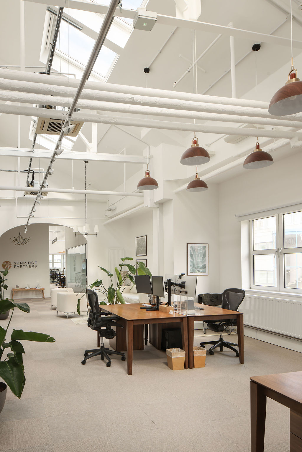 The London Office — Studio beneath the skylights