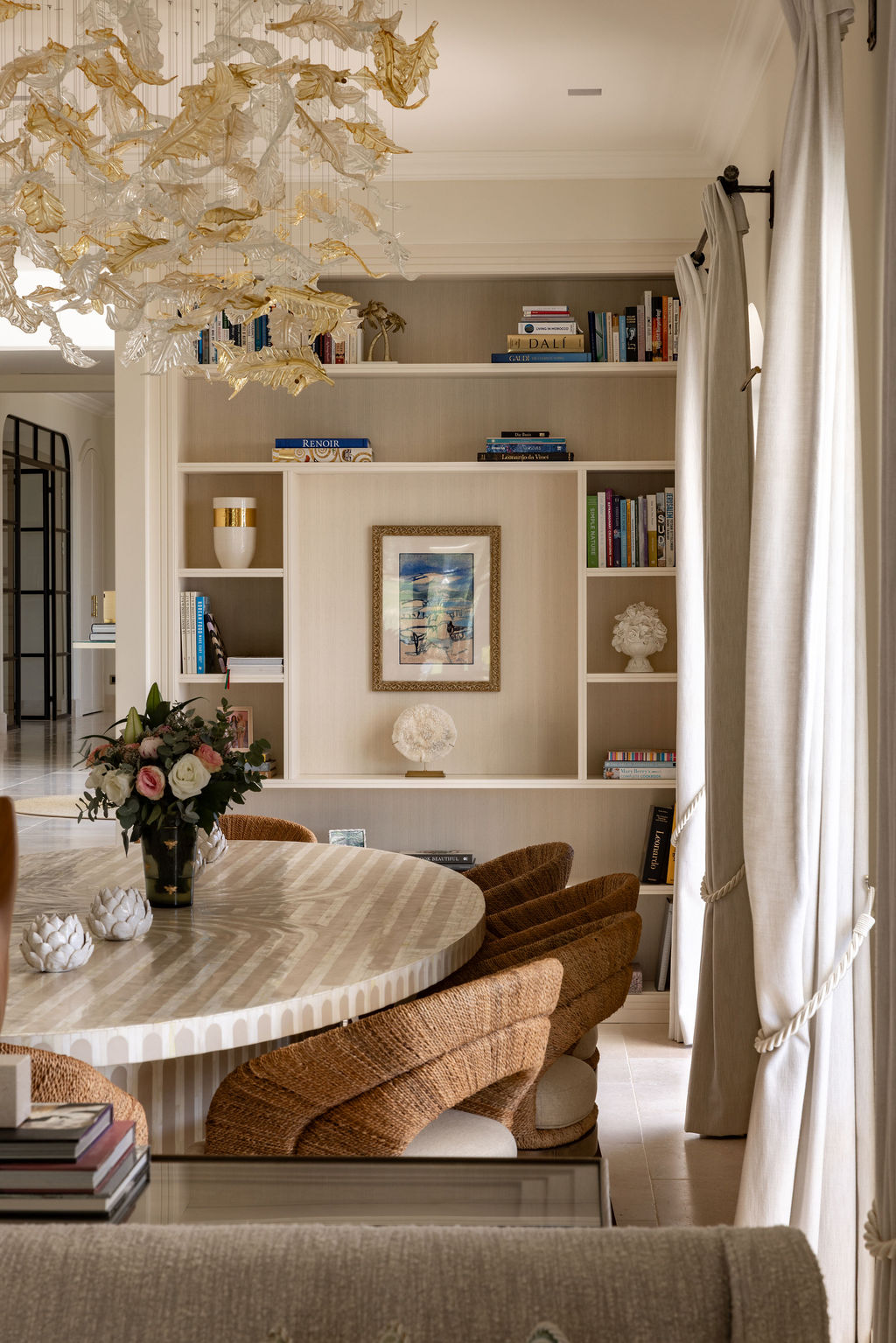 Olive D’Or — Dining & library shelving