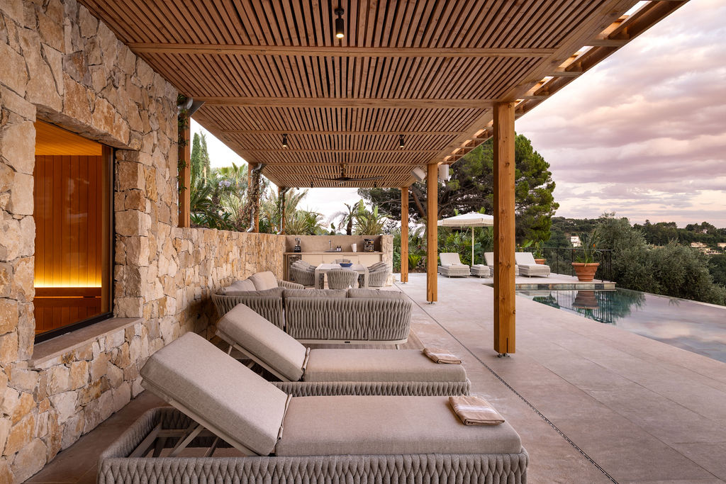 Olive D’Or — Spa terrace at dusk